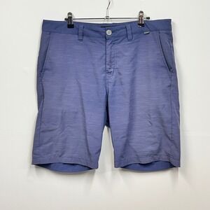 Travis Mathew Mens Shorts‎ Size 34 Blue Casual Golf Flat Front READ